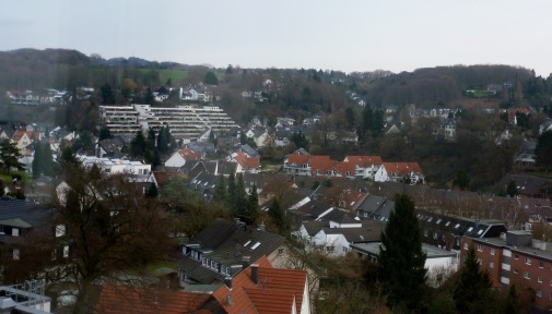 Blick vom Krankenhaus über Bergisch Gladbach.